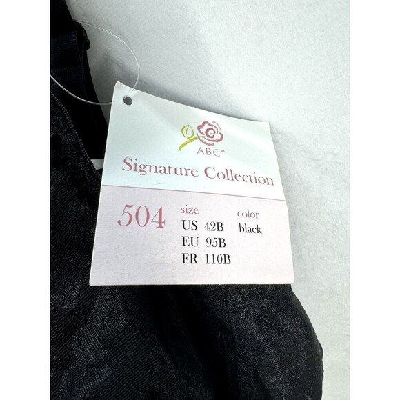 ABC American Breast Care Dream Lace Wire Free Bra 42B Black Mastectomy #504 NEW - Picture 5 of 10